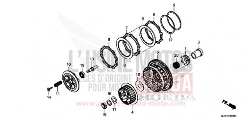 EMBRAYAGE CB650FE de 2014